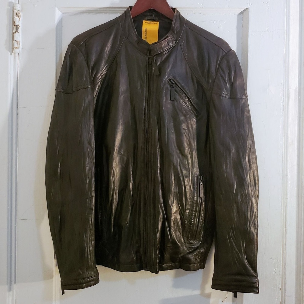 Etiqueta Negra Argentinian Lambskin Moto Jacket